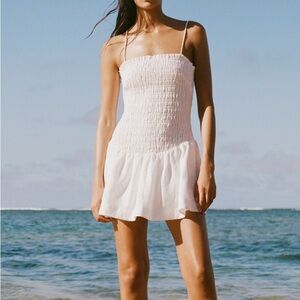 Aritzia wilfred Corinne linen dress